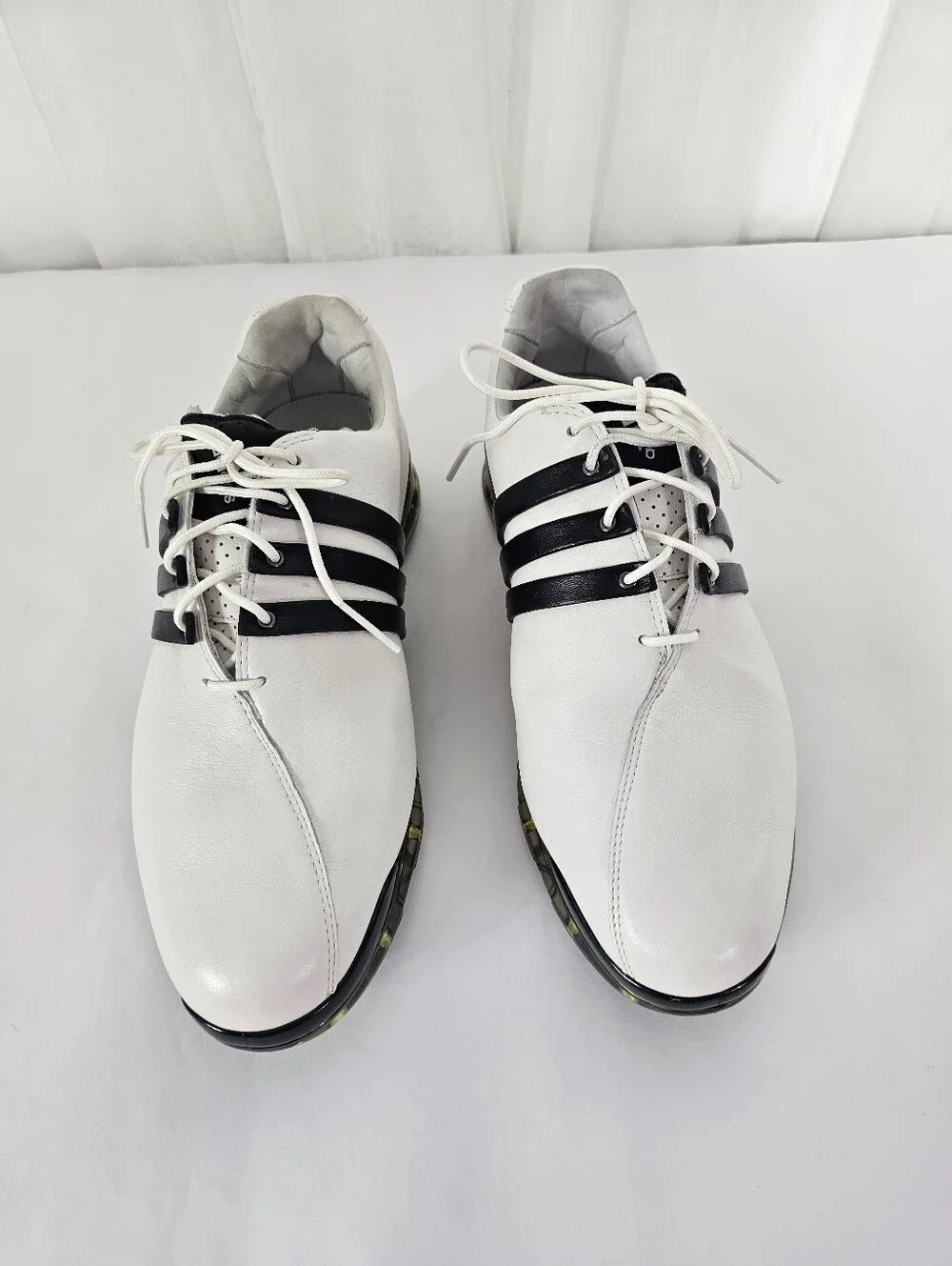 Adidas Adipure Climaproof Traxion Golf Shoes White Leather LavStyle #816373